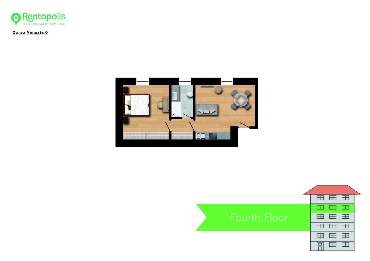 Apartment Elegant Near Brera Area Milan
