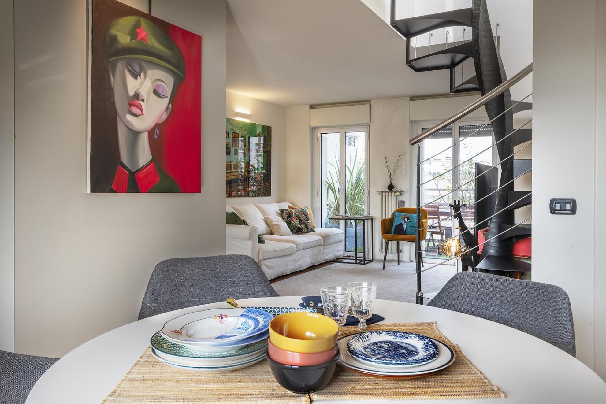 Apartment Giresio 41 - Your Penthouse With Rooftop Garden In Navigli - Wifi Milan