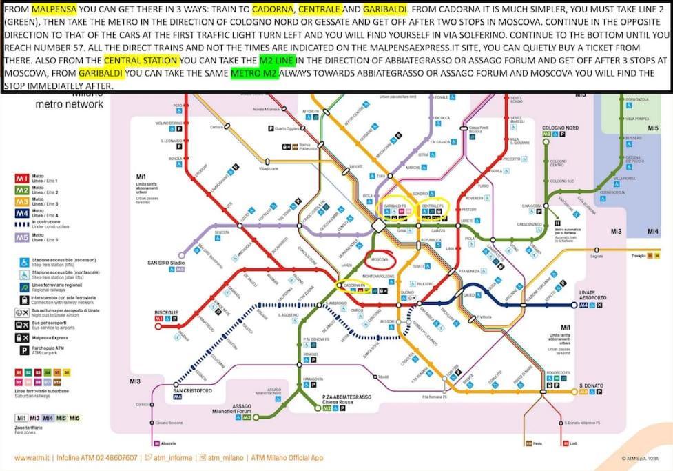 Taxi No-Need B&B - Metro, Train Station, Nightlife And Restaurants Apartment Milan