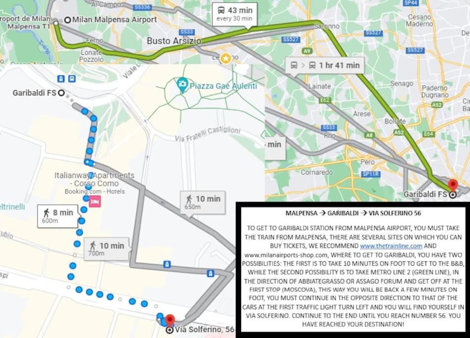 Apartment Taxi No-Need B&B - Metro, Train Station, Nightlife And Restaurants Milan