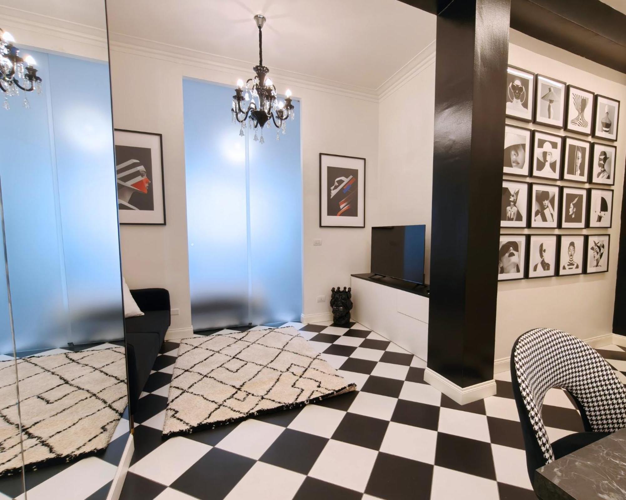 Apartment Black And White In Downtown With Ac, Wifi And Subway M1 M2 Airoport Connected, Station Milan