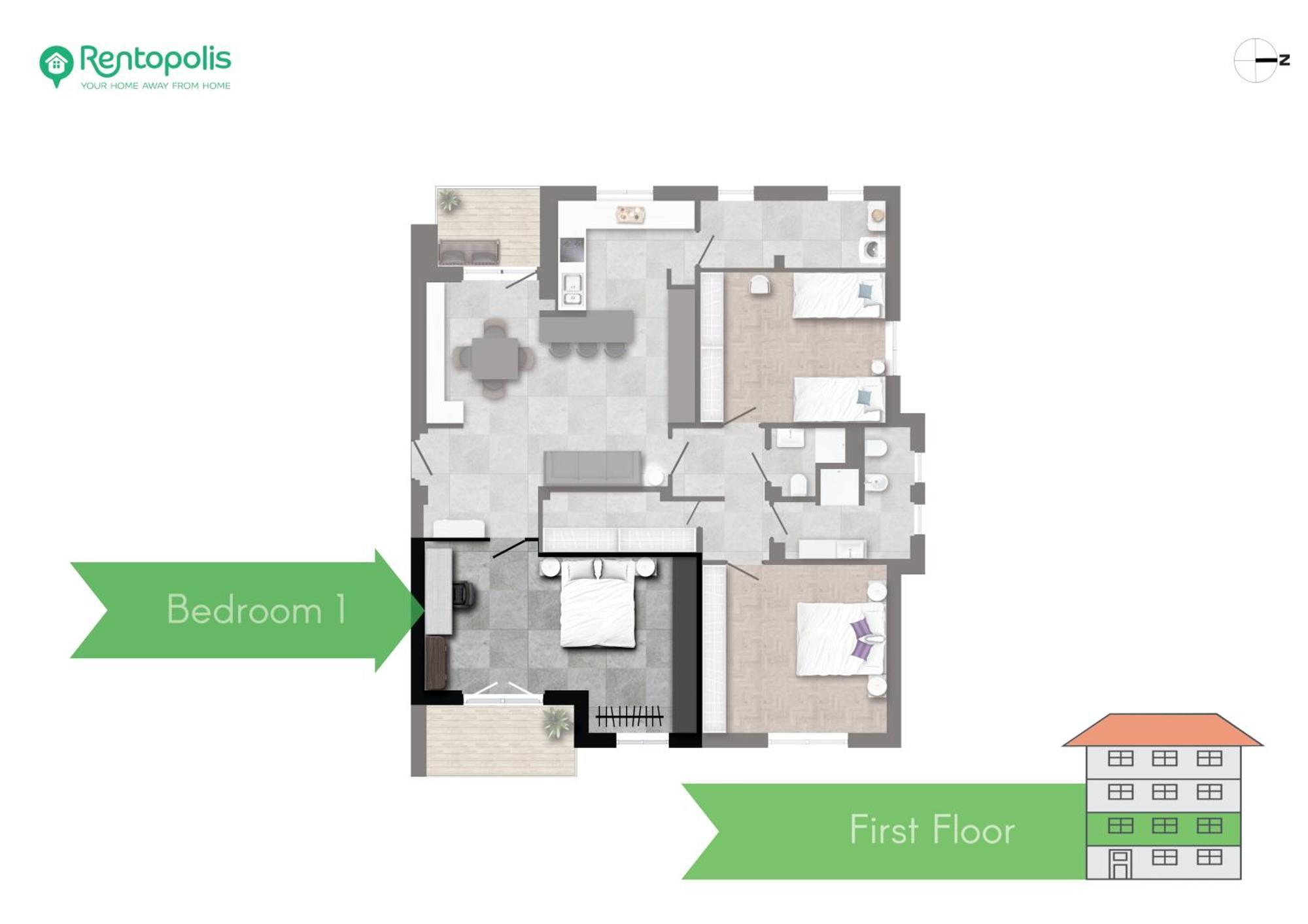 Modern 3 Bedroom With Balcony Steps From San Siro By Rentopolis Apartment