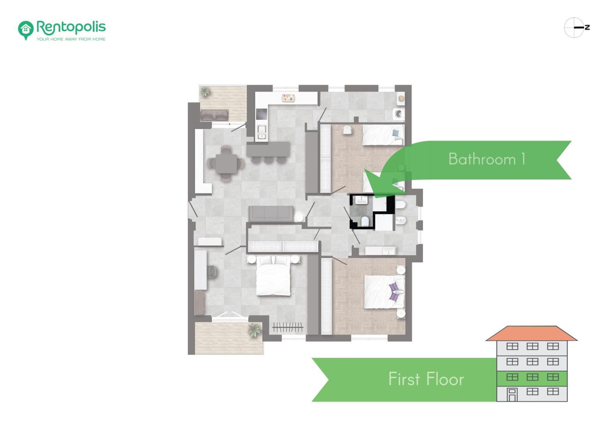 Modern 3 Bedroom With Balcony Steps From San Siro By Rentopolis Apartment *