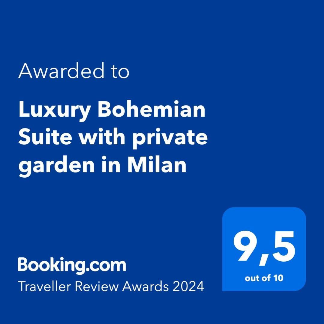 Luxury Bohemian With Private Garden In Apartment Milan