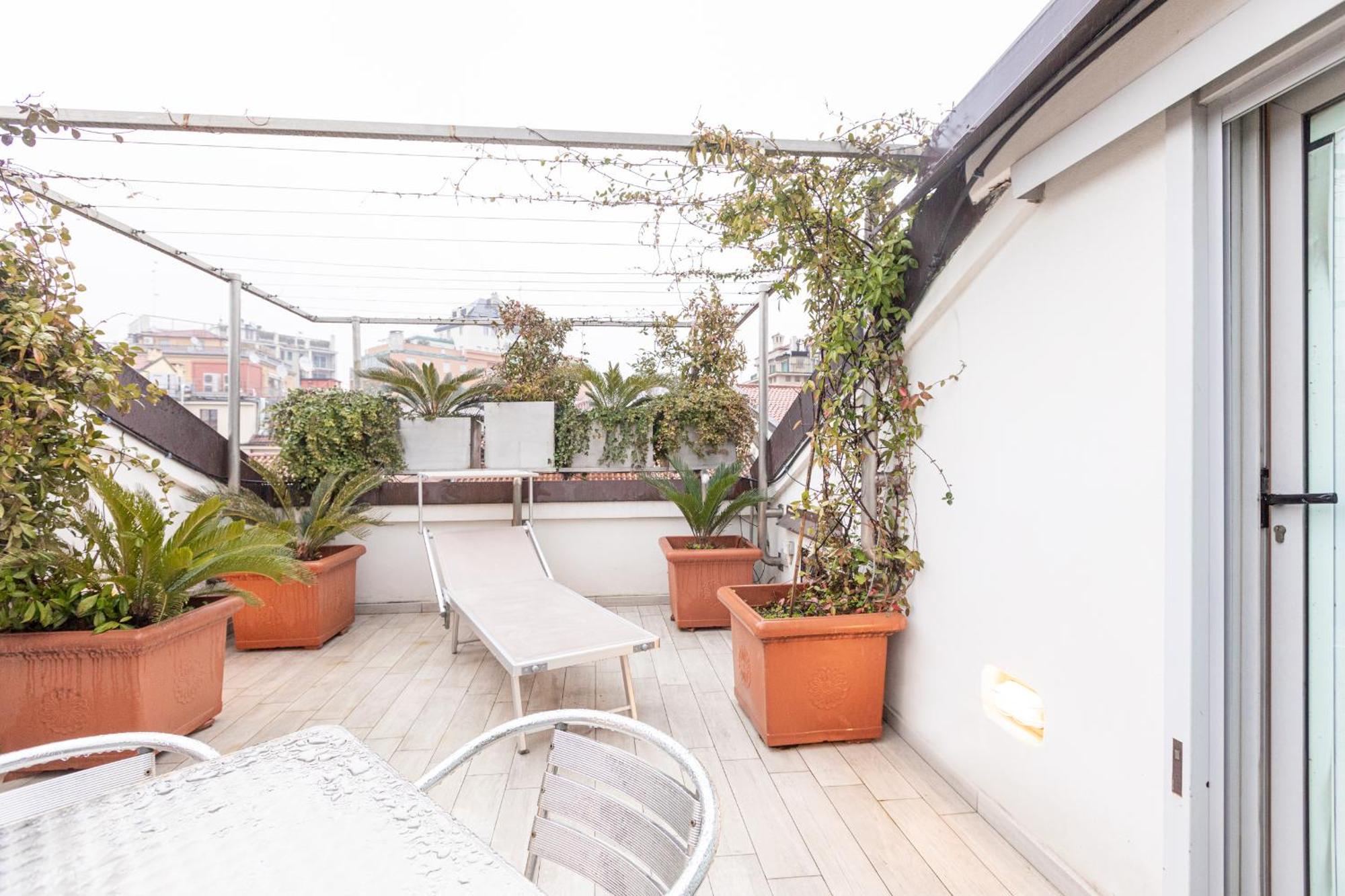 Monte Napoleone Split-level Terrace - Collection * Milan