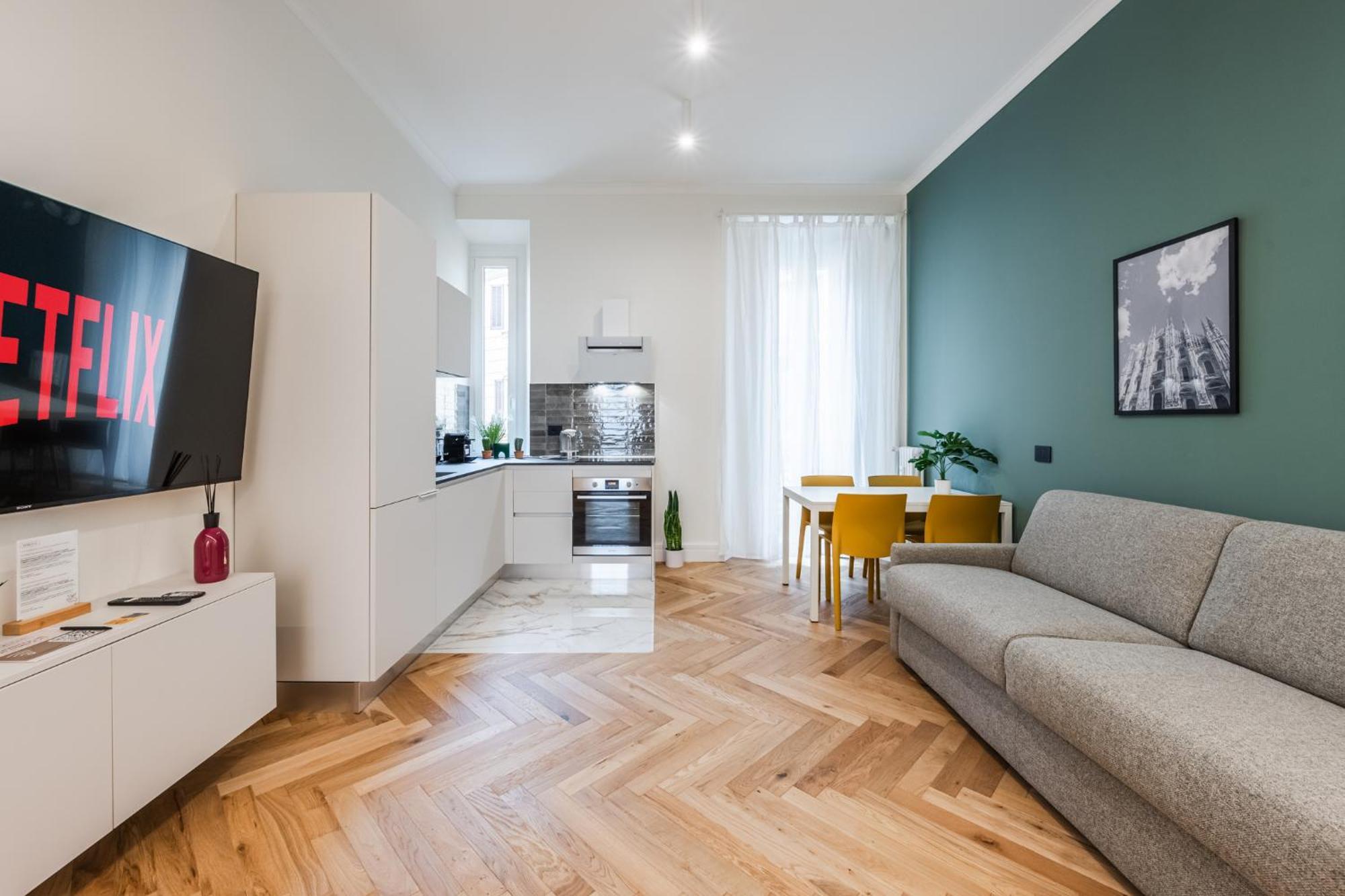 Apartment Modern 3-room Flat - Near Metro & Park *