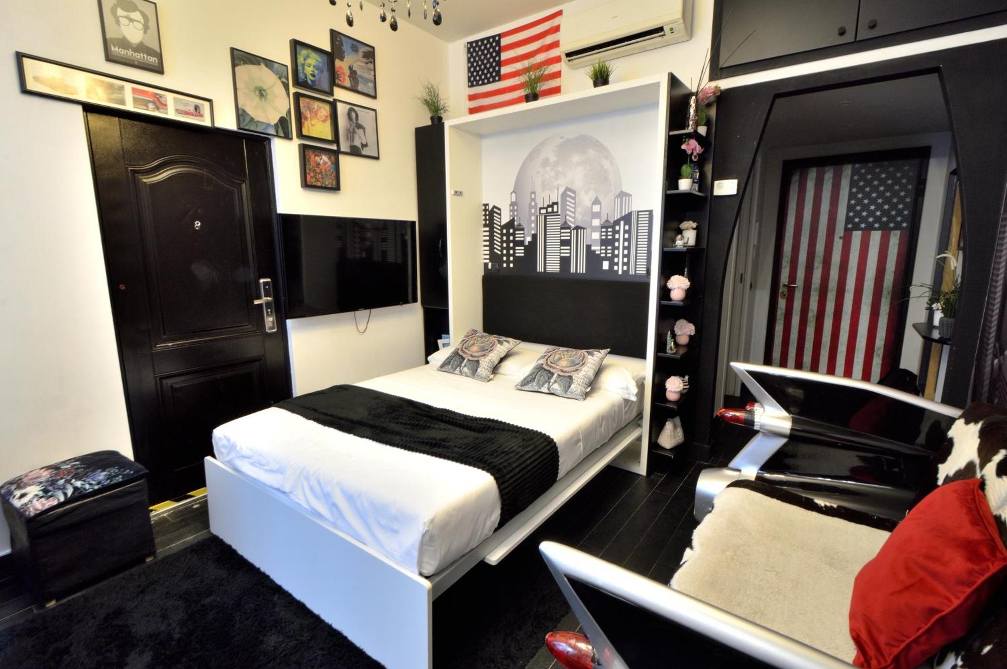 Apartment Stupendo Di Design A Tema America- Potente Wi-fi Ottimo Il Collegamento Con Aeroporto Di Malpensa E Rho Fiera, Vicino Metro