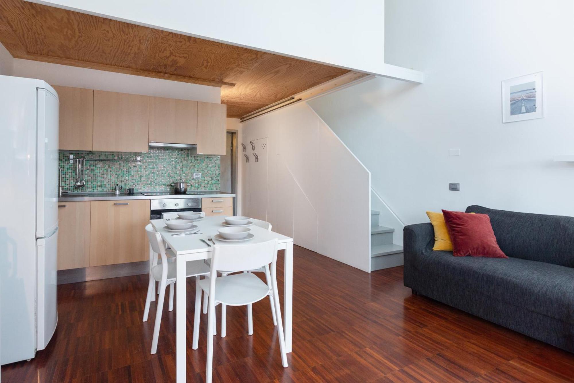White And Brown Exclusive Loft With Terrace - Free Parking - M2 Station * Milano