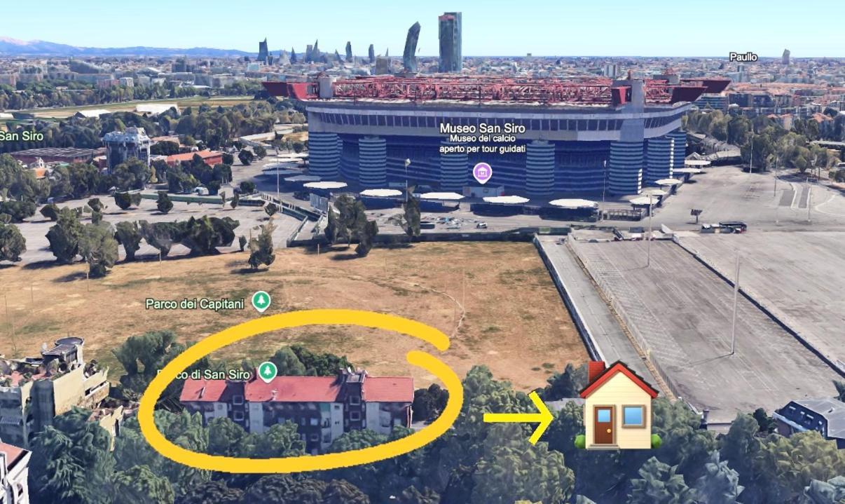 Free Park, 100m From San Siro, Derby Two-room Apartment Milan