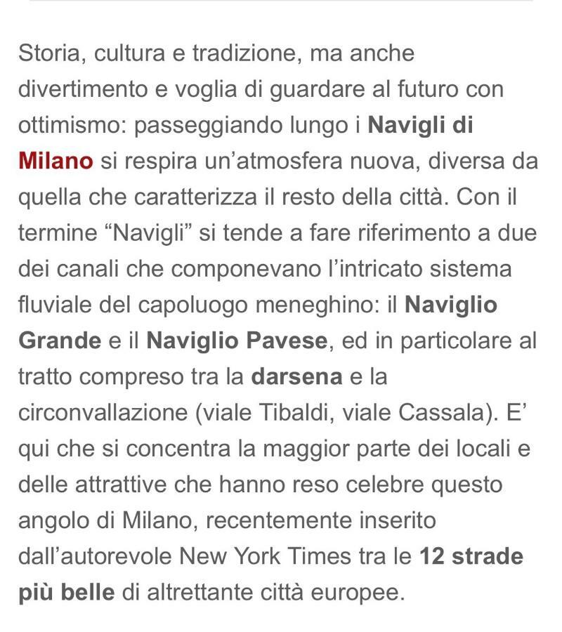 Apartamento Rodica Comfort Navigli Milão