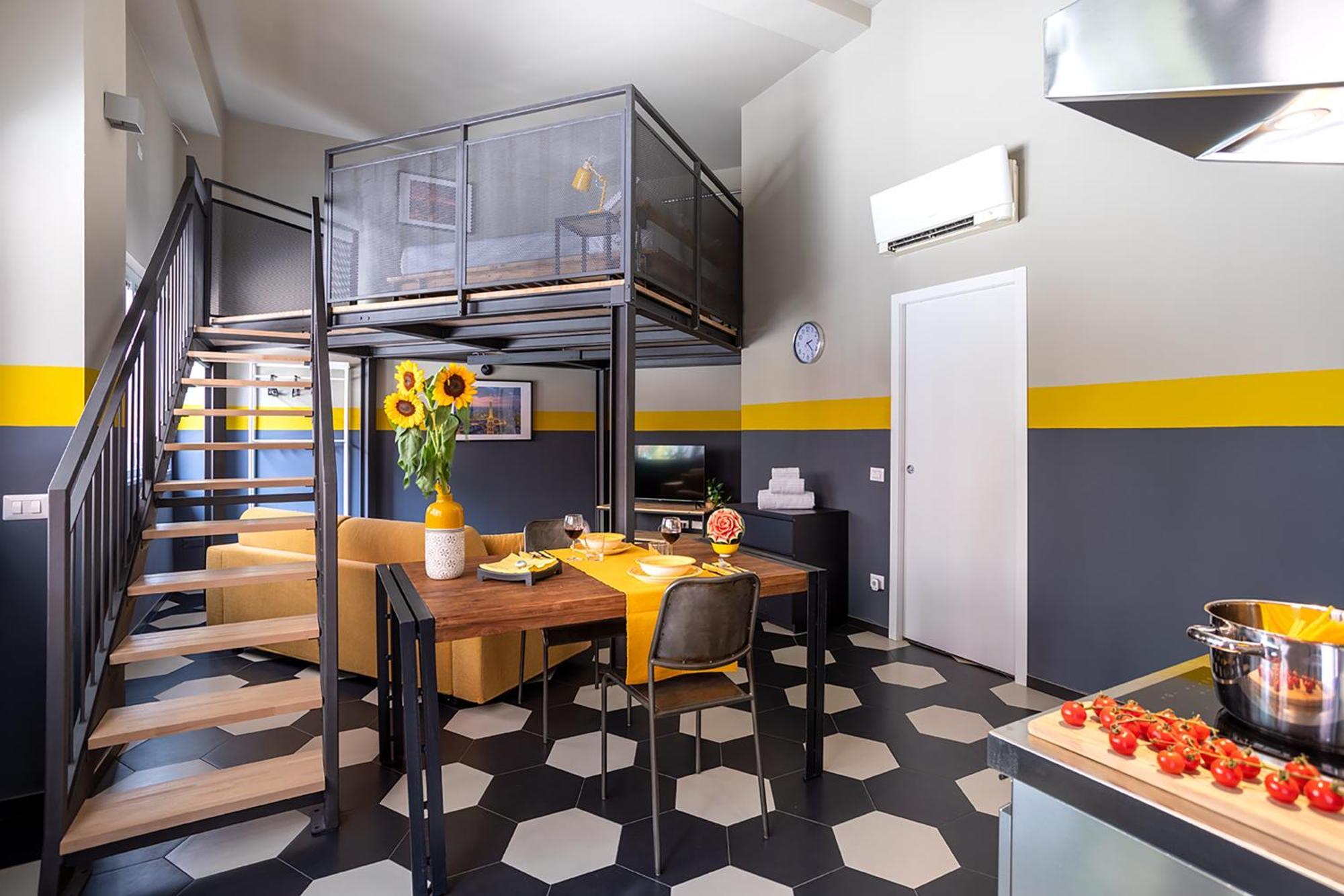 Apartment Duomo-porta Venezia Design Loft Giallo 2 Milan