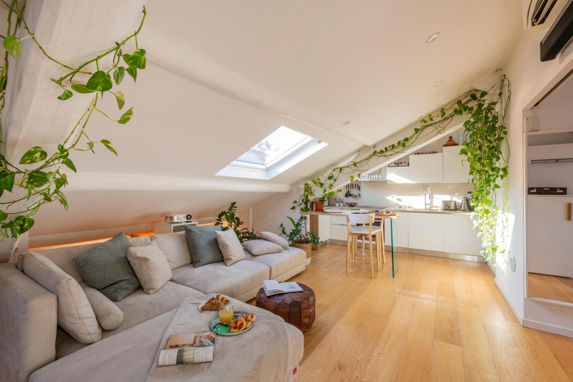 Bright Penthouse Attic In The Heart Of Apartment