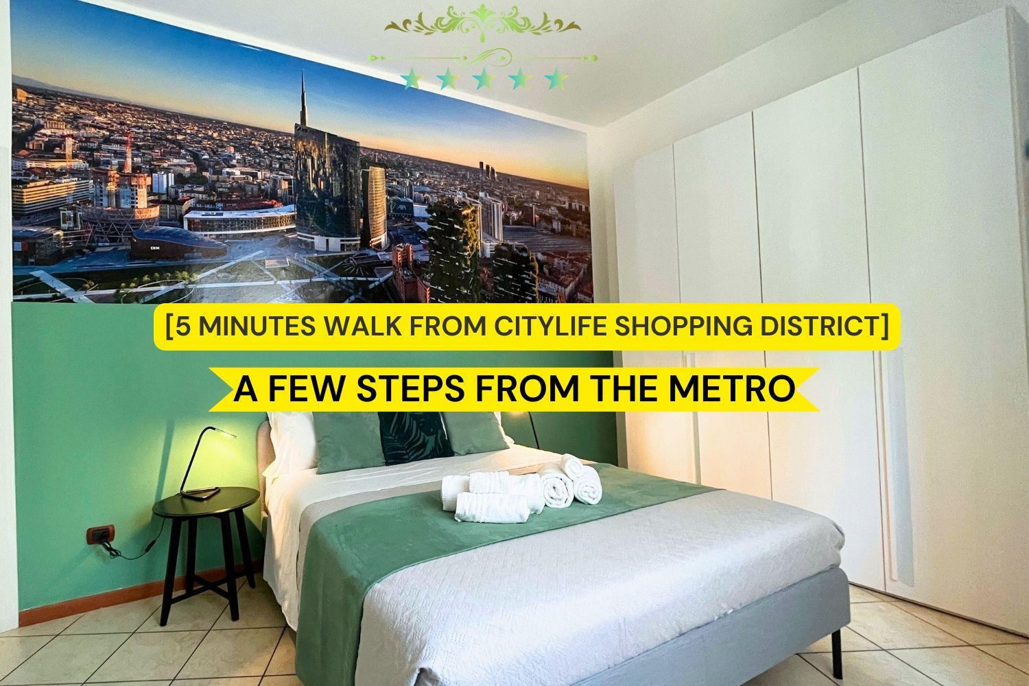 Elegant Citylife Apartment- Metro Access - Double Apartment Milan